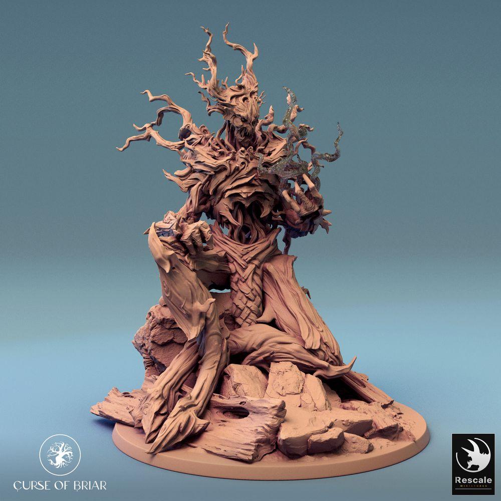Productfoto Tabletop 28mm Lord of the Print (LotP) 0: Tabletop Miniatuur: Bosgeest en Boomreus, Doornenvorst met Natuurmagie (24_07_C6)