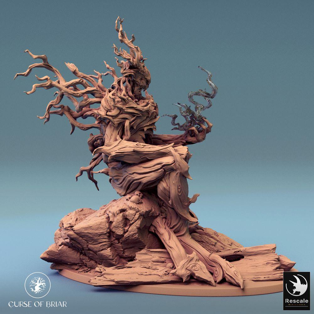 Productfoto Tabletop 28mm Lord of the Print (LotP) 0: Tabletop Miniatuur: Bosgeest en Boomreus, Doornenvorst met Natuurmagie (24_07_C6)