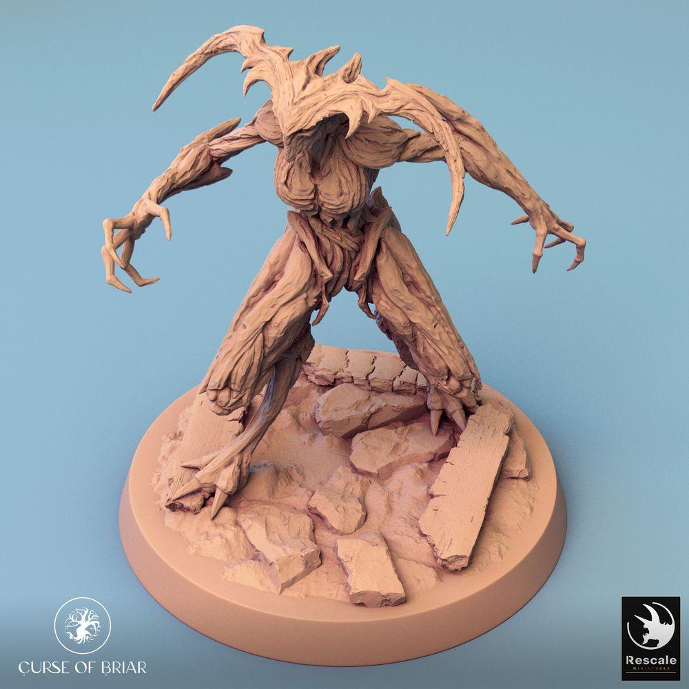 Productfoto Tabletop 28mm Lord of the Print (LotP) 0: Tabletop Miniatuur: Bosgeest, Wortelgolem, Doornenunhold - Woodfey (24_07_A16)