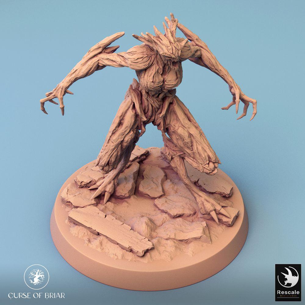 Productfoto Tabletop 28mm Lord of the Print (LotP) 0: Tabletop Miniatuur: Bosgolem, Hout-elementaar, Boomcreatuur - Doornwachter, Natuurgeest (24_07_A20)