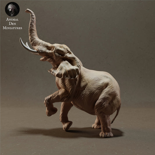 Productfoto Dierfiguur Diorama, Modelbouw: 0: Afrikaanse Olifant Stier Staand - Dieren van de Savanne