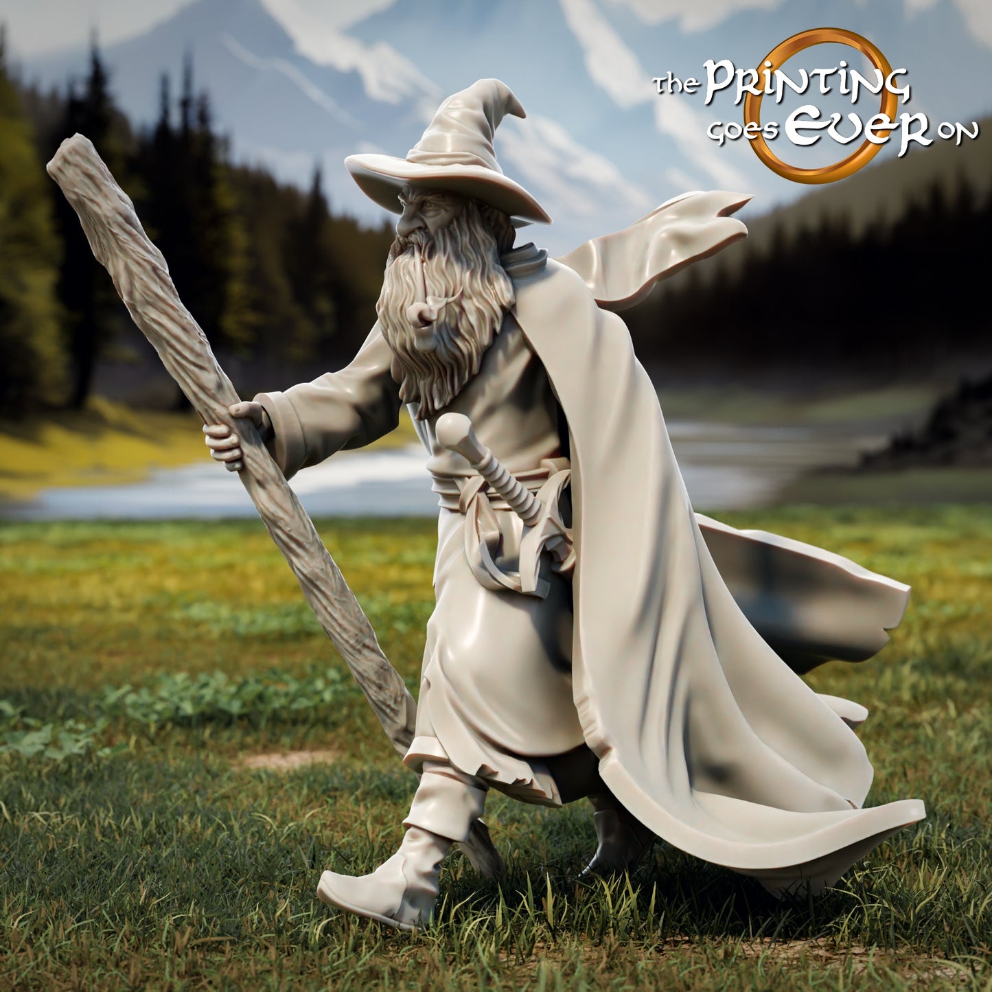 Productfoto Tabletop 28mm The Printing Goes Ever On (TPGEO) 0: 9 Helden in Wanderpose Remastered: Gefährten uit mensen, elfen, dwergen en halflingen - Wanderer