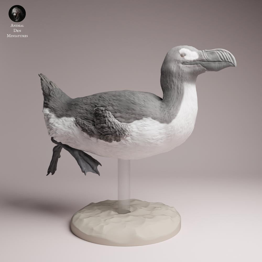 Productfoto Tabletop 28mm Lord of the Print (LotP) 3: zeevogel dierenfiguur: reuzenalk - zwemmend (26_04_04)