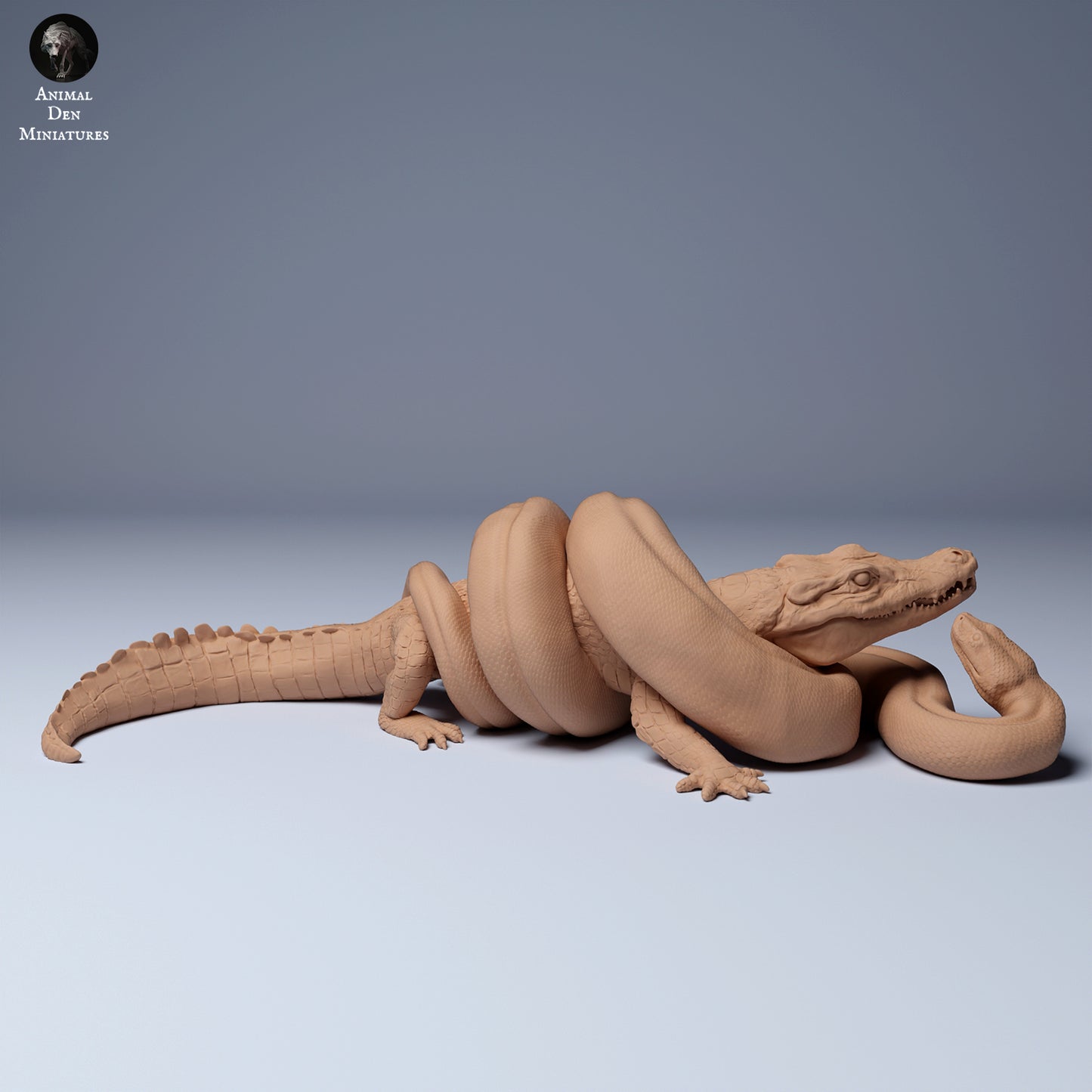 Productfoto Dier Figuur Diorama, Modelbouw: 0: Anaconda vecht met Kaaiman: Dieren uit Zuid-Amerika