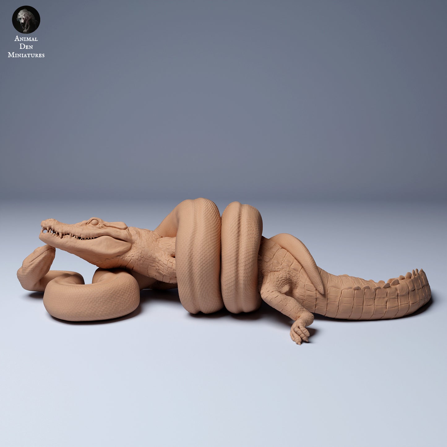 Productfoto Dier Figuur Diorama, Modelbouw: 0: Anaconda vecht met Kaaiman: Dieren uit Zuid-Amerika