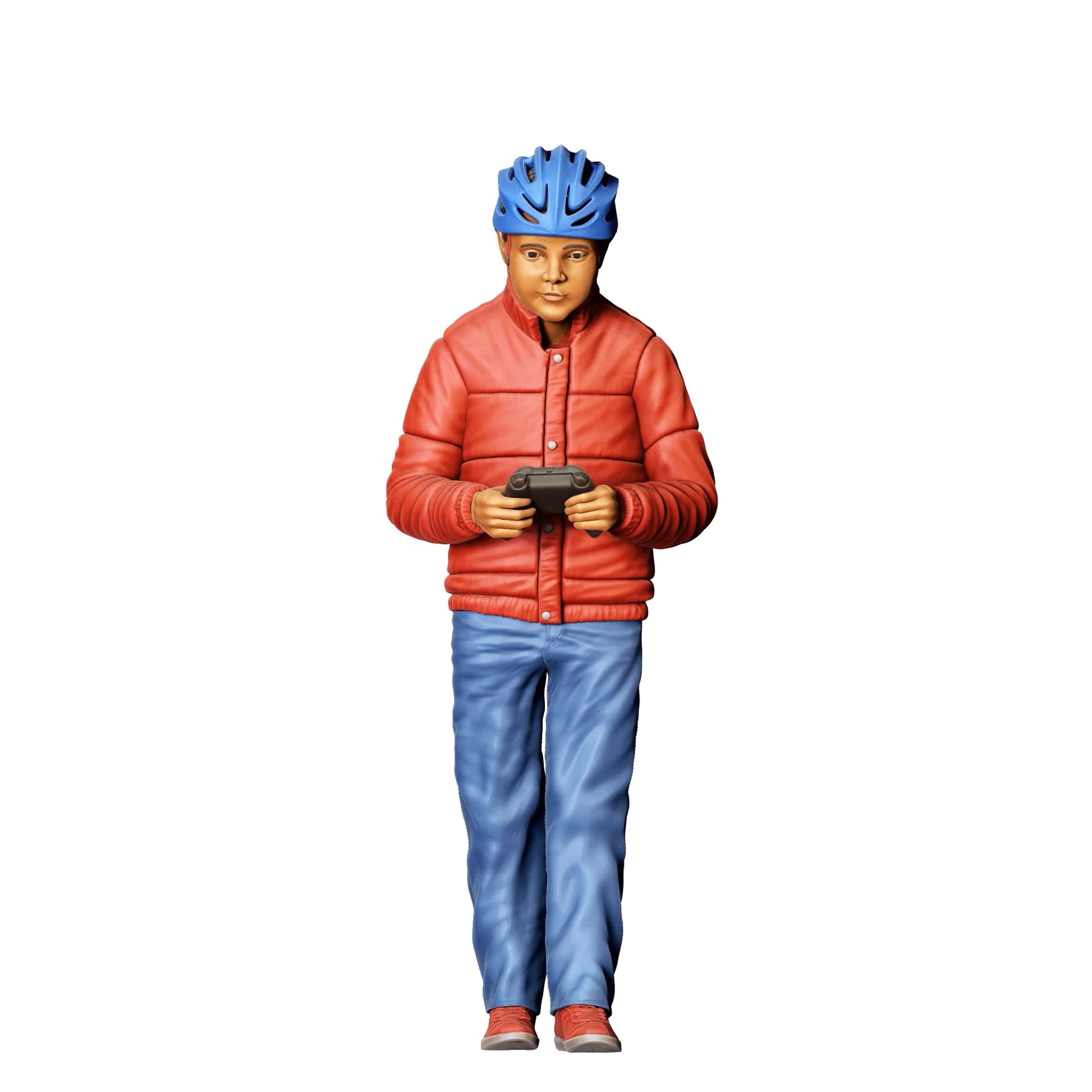 Diorama modelbouw productfoto 0: Speelkind met RC auto D (Ref. Nr. 374)