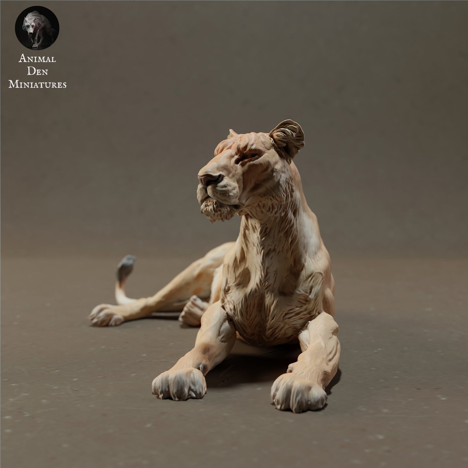 Productfoto Dier Figur Diorama, Modelbouw: 0: Liggende Leeuwin - Dieren van de Savanne