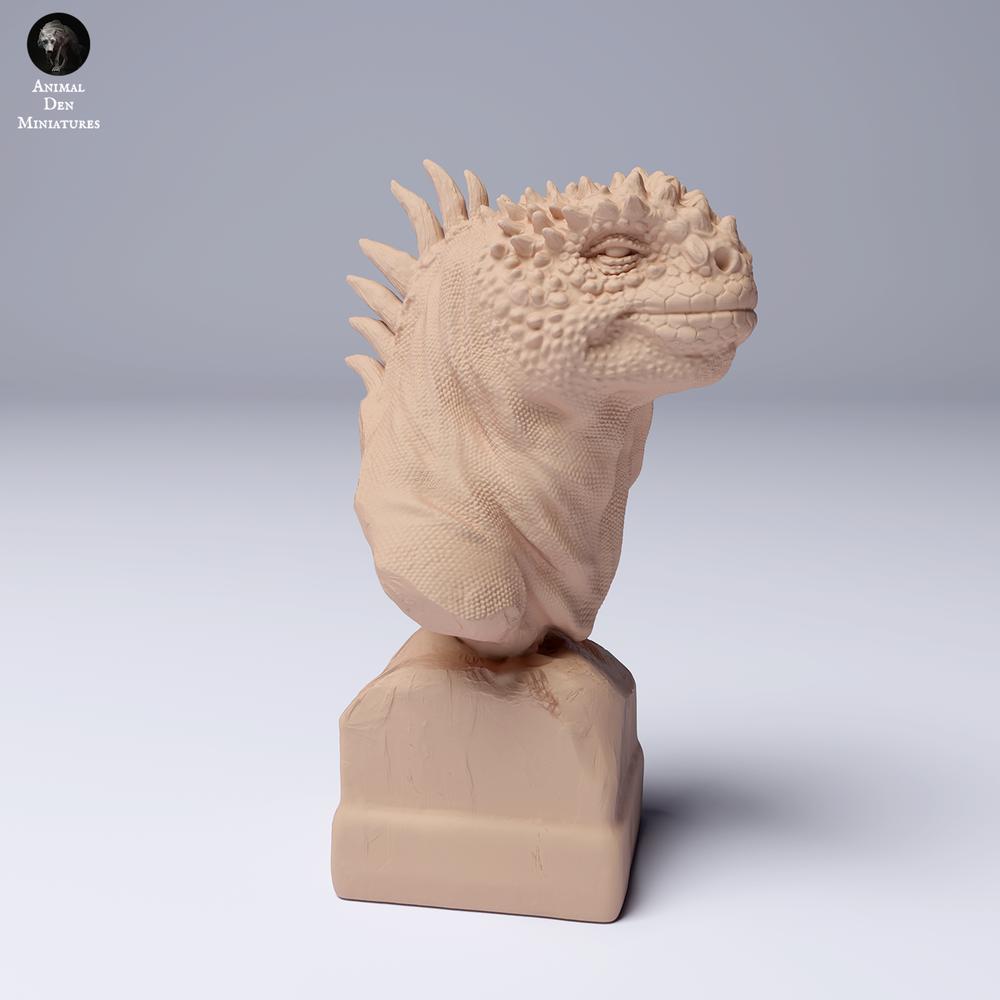 Productfoto dierenfiguur Animal Den Miniatures 2: zeedier dierenfiguur: zeeleguaan - buste (24_08_12)
