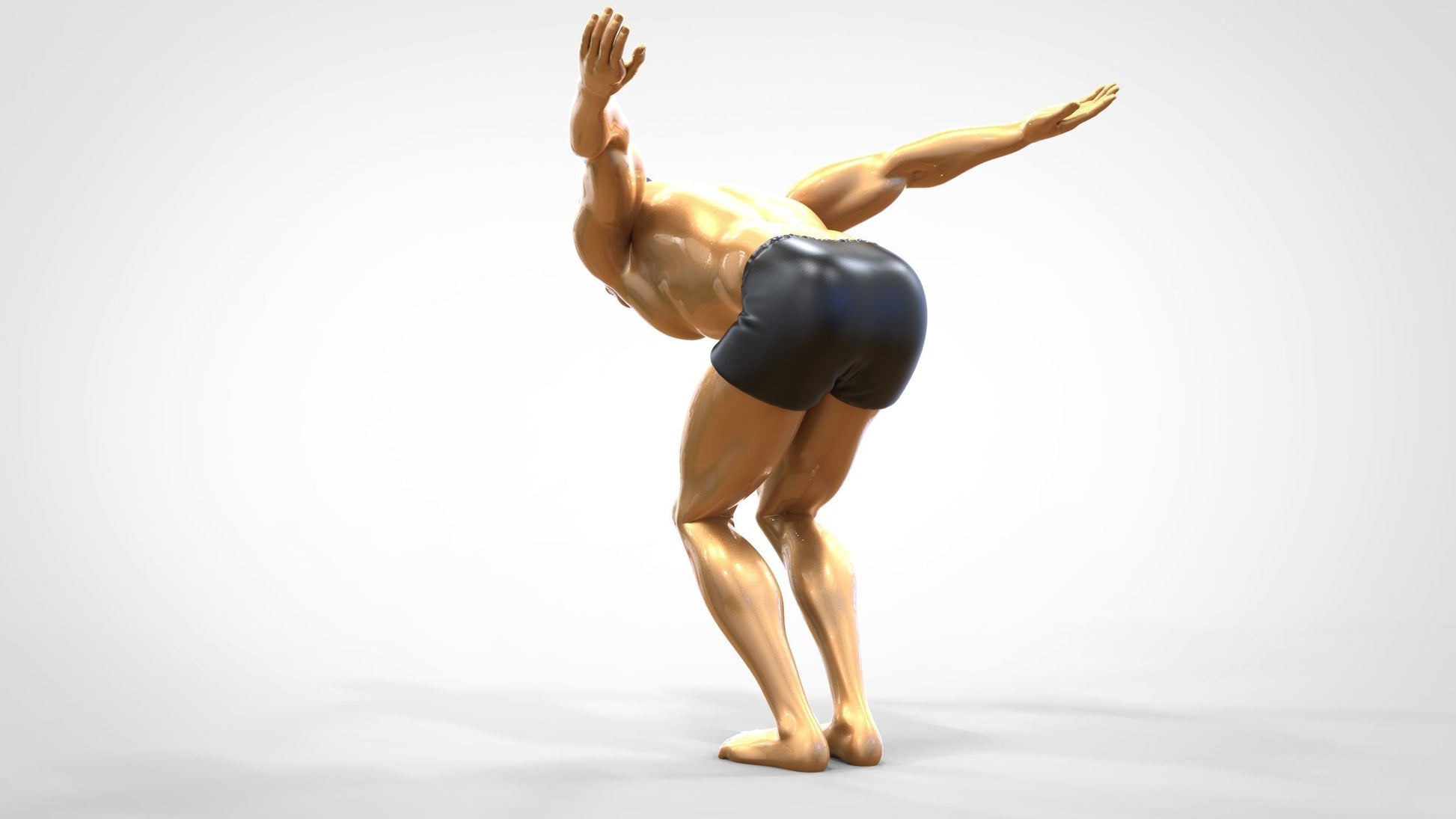Productfoto 0: Zwemmer: Atleet voor sprong in het zwembad