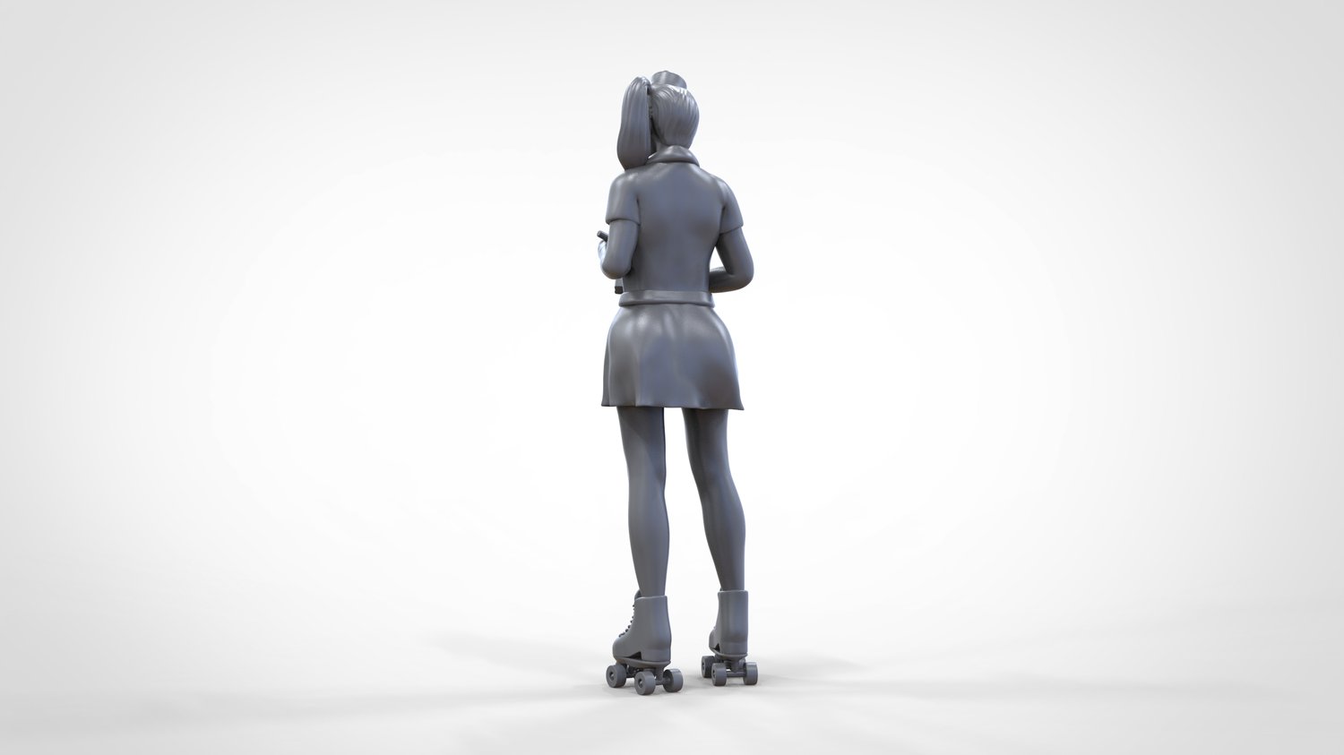 Productfoto 0: Ober op rolschaatsen 3: Bediening neemt bestelling op