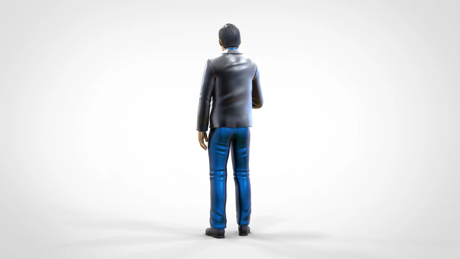 Productfoto Diorama en Modelbouw Miniatuurfiguur: Reportersteam - Reporter met Microfoon