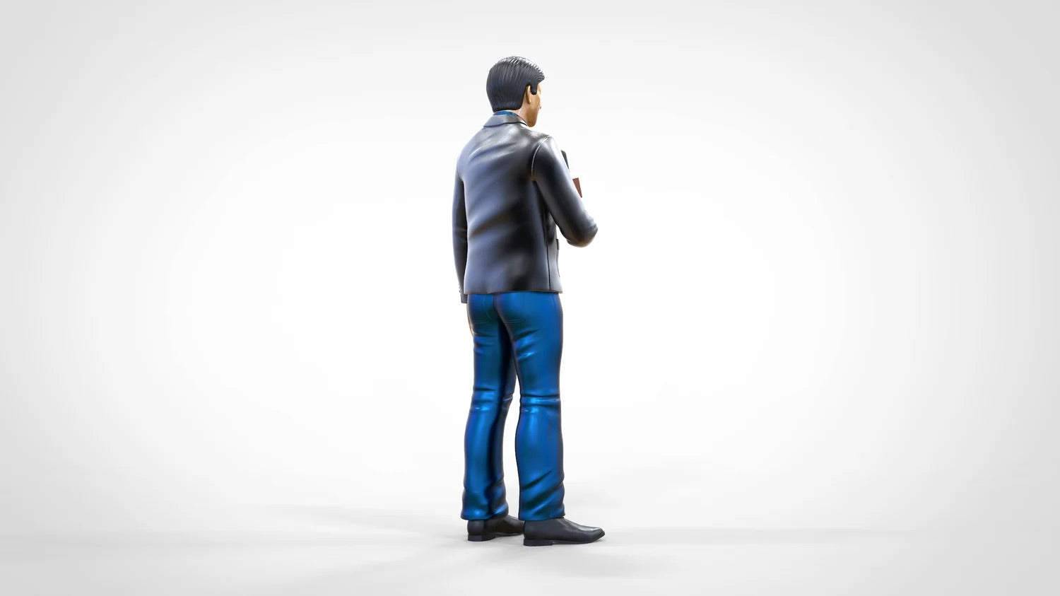 Productfoto Diorama en Modelbouw Miniatuurfiguur: Reportersteam - Reporter met Microfoon