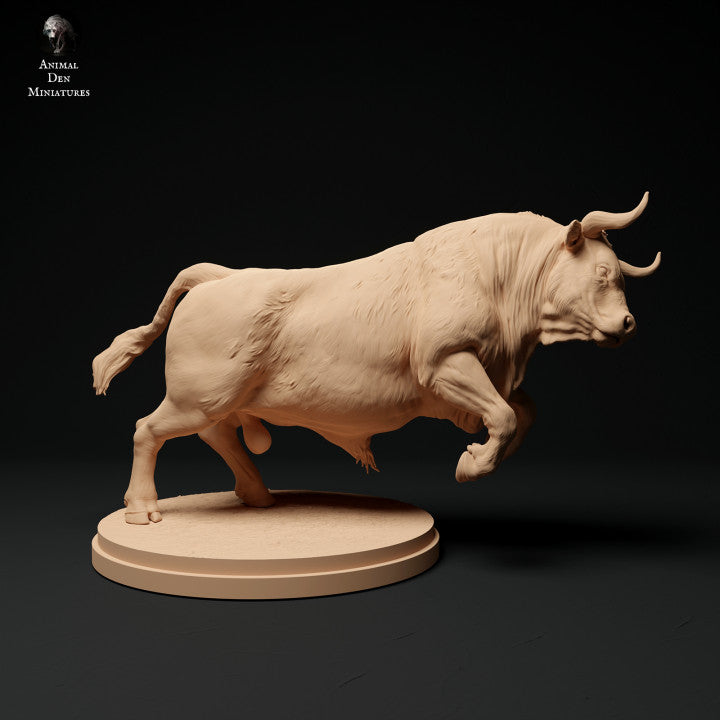 Productfoto Dierfiguur Diorama, Modelbouw: 0: Boerderij Dierfiguur: Razende Stier - Rode Devon Stier