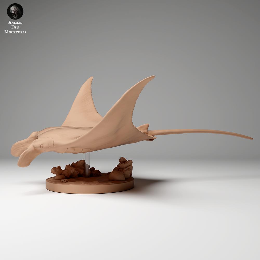 Productfoto dierenfiguur Animal Den Miniatures 2: Oceaandierenfiguur: rifmanta (24_06_01)