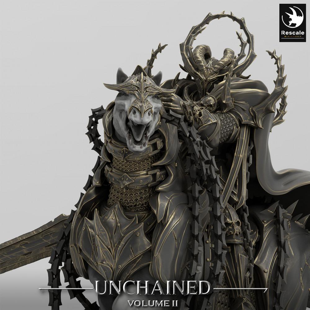 Produktfoto Tabletop 28mm Lord of the Print (LotP) 0: Tabletop Miniatur: Untoter Kriegsherr, Todesritter auf dämonischem Reittier - Dark Rider, Wyrmreiter, Knochenkönig (24_05_V)