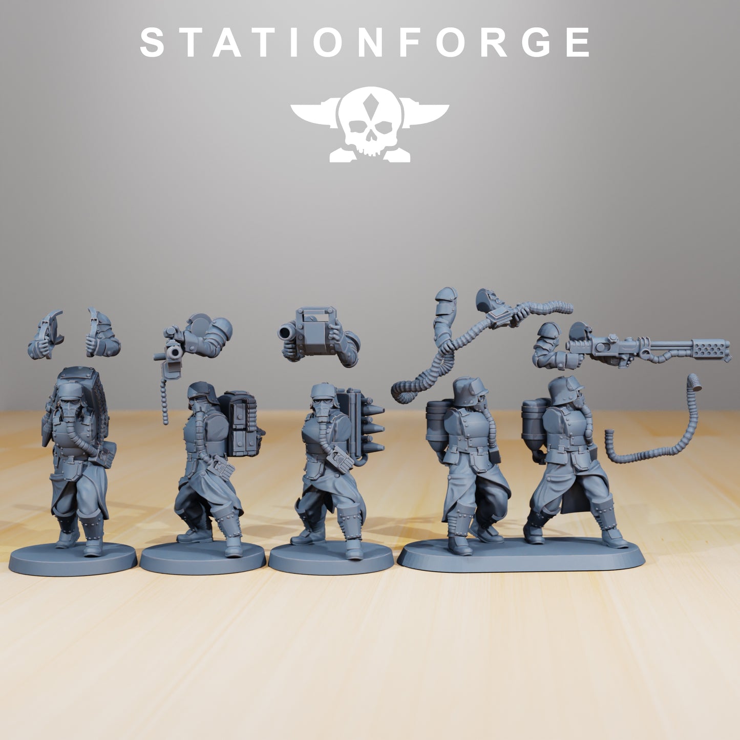 Productfoto 28mm Tabletop Minis Stationforge: Gepantserde Eenheid