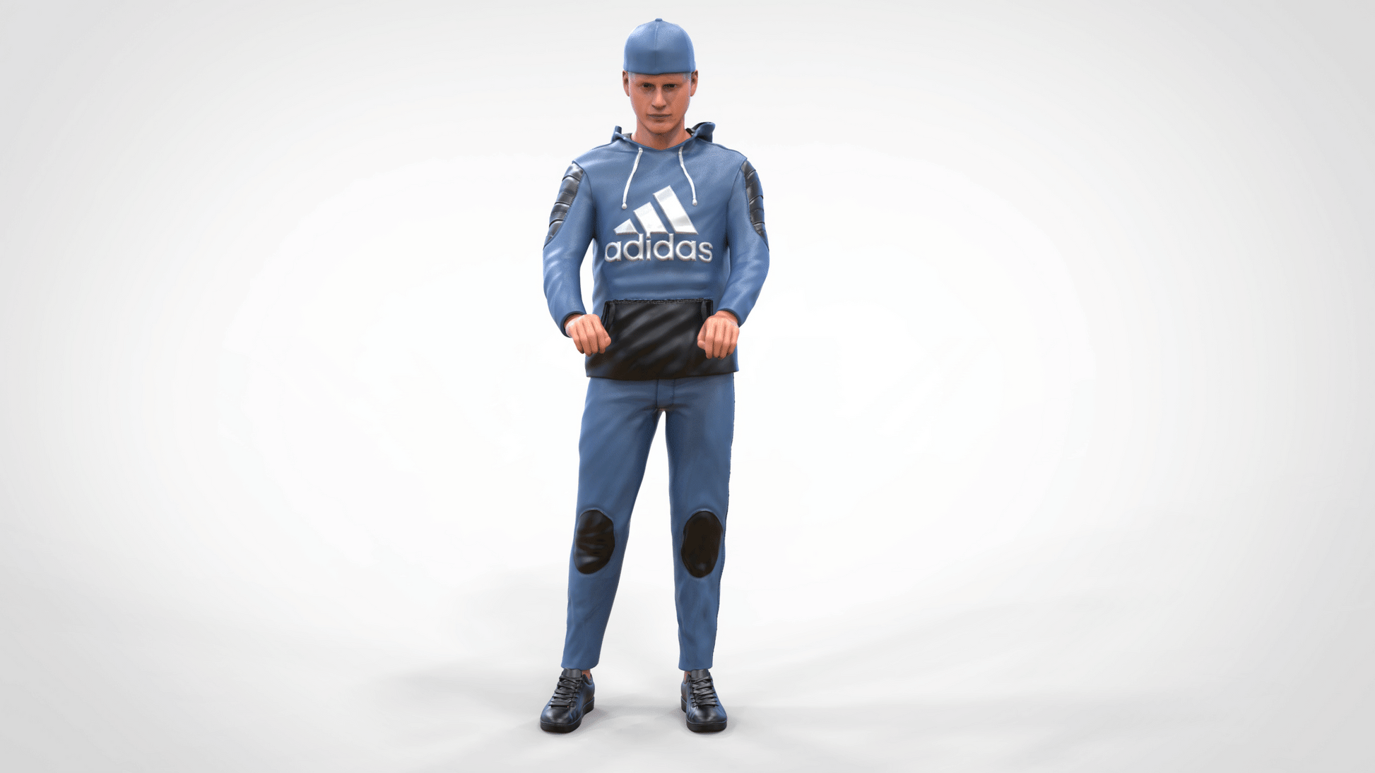 Productfoto diorama en modelbouw miniatuurfiguur: man aan de gokkast