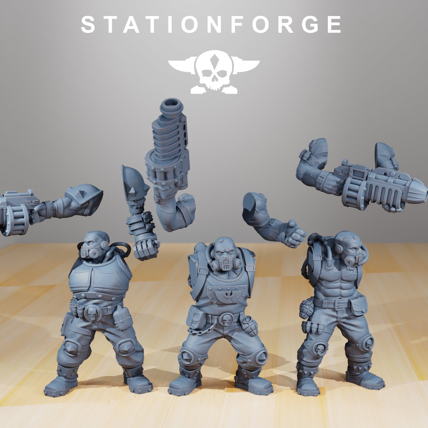 Productfoto 28mm Tabletop Minis Stationforge: Nationale Garde Guerrilla's