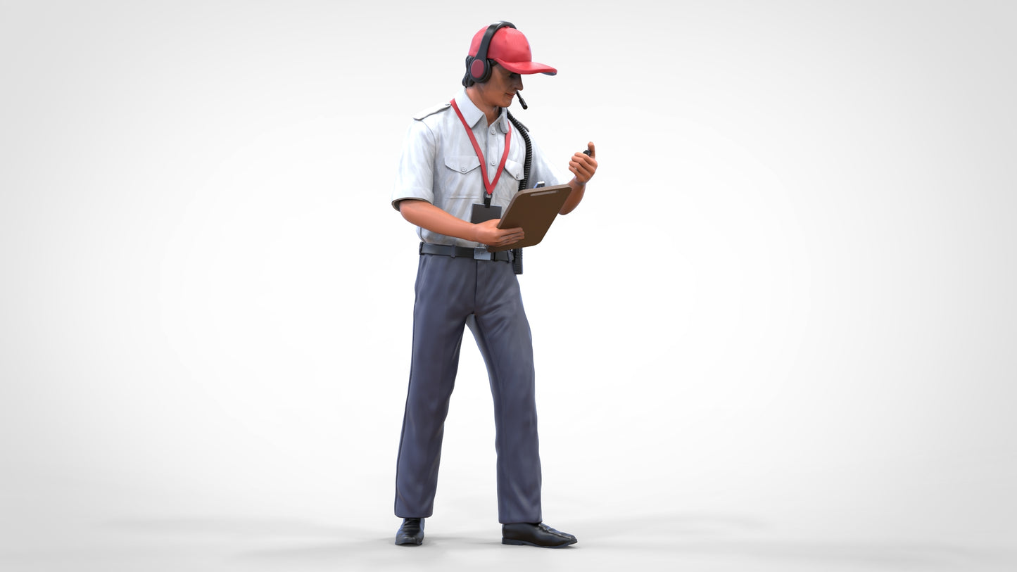 Productfoto diorama en modelbouw miniatuurfiguur: verkeerspost set 2, 6 figuren