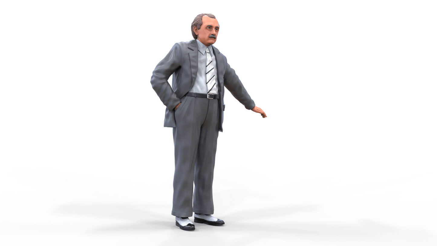 Productfoto Diorama en modelbouw miniatuur figuur: Man in pak en stropdas