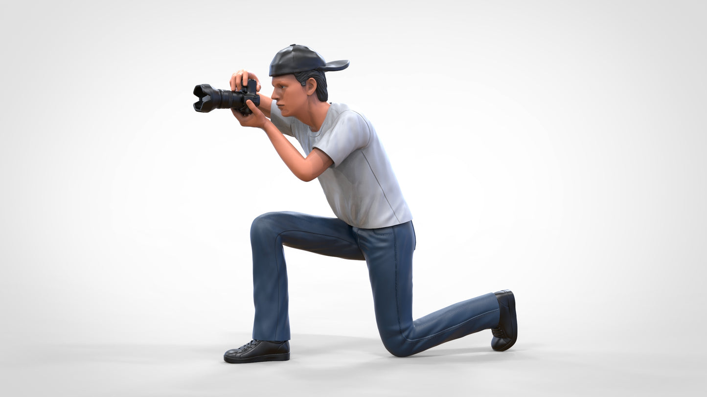 Productfoto diorama en modelbouw miniatuur figuur: Reporter set, 6 figuren