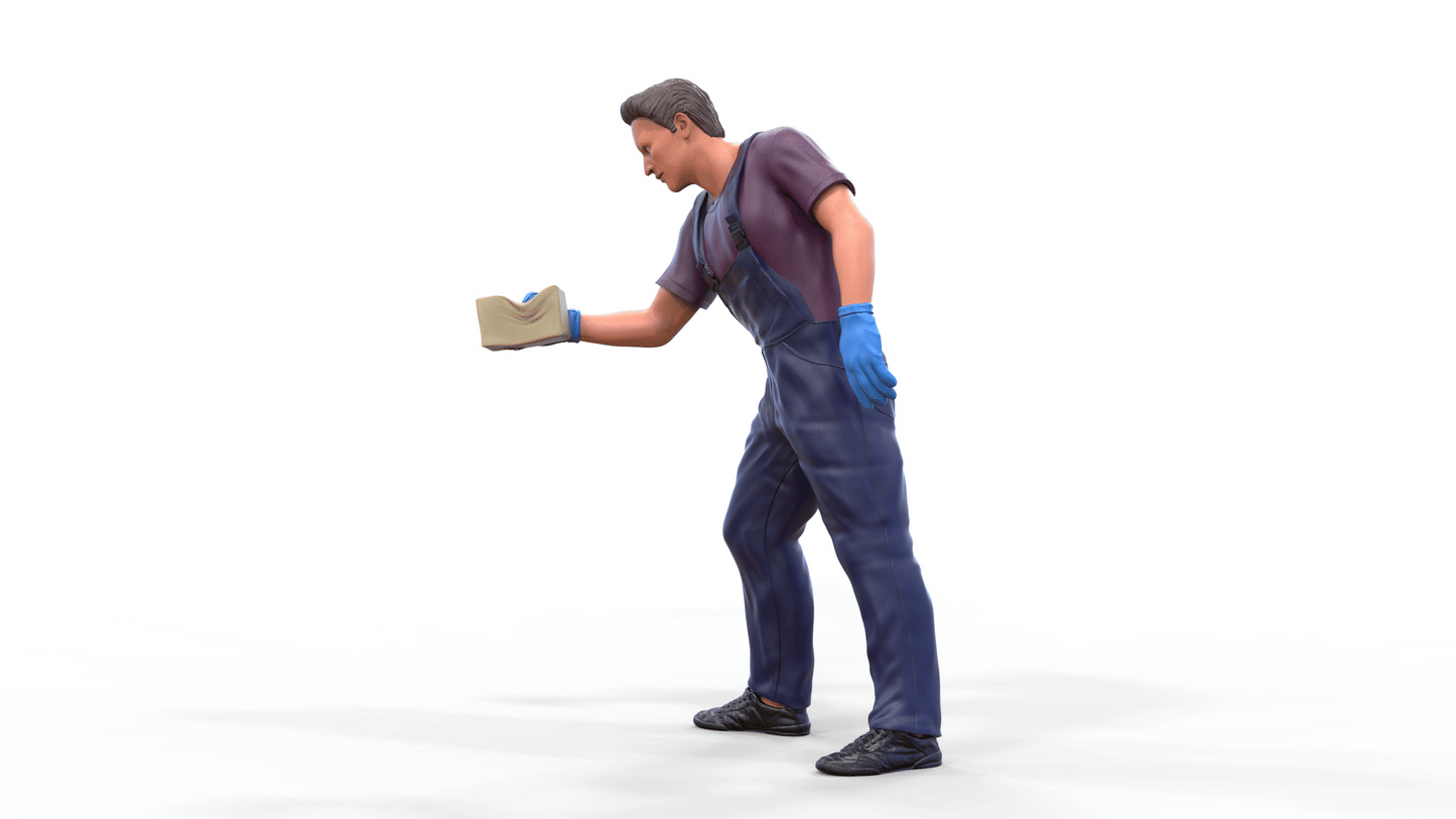 Productfoto Diorama en Modelbouw Miniatuur Figuur: Autowasser 2