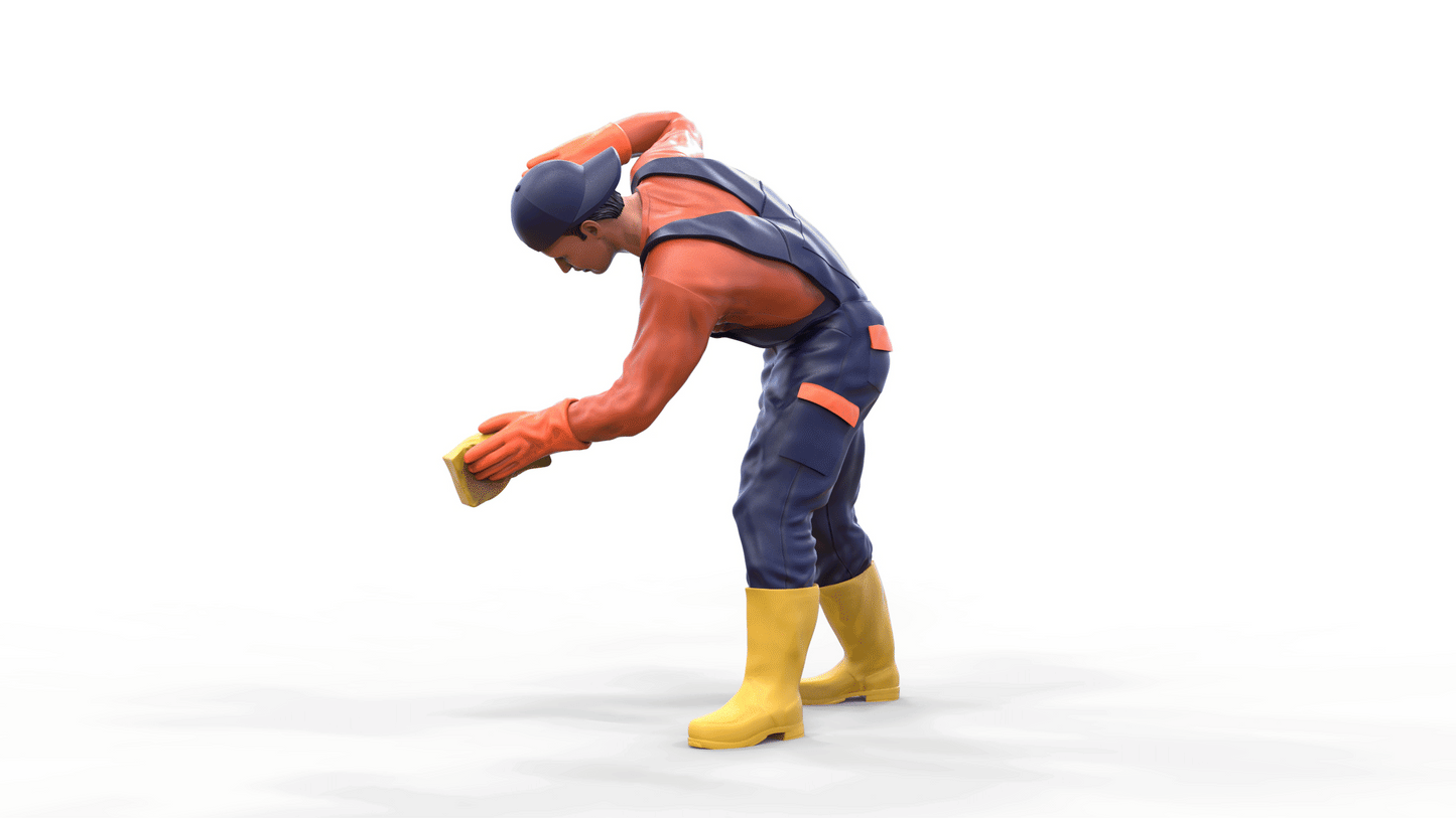 Productfoto Diorama en modelbouw miniatuur figuur: Autowasser 4