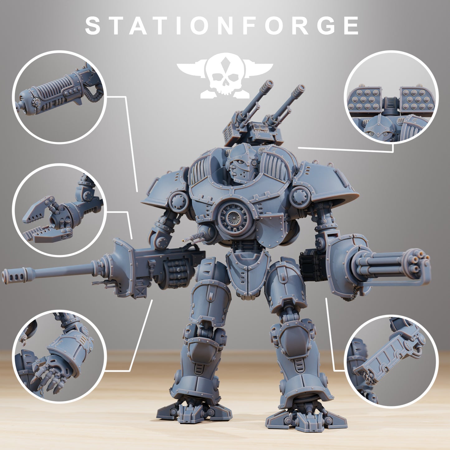 Productfoto 28mm Tabletop Minis Stationforge: Defender MK2