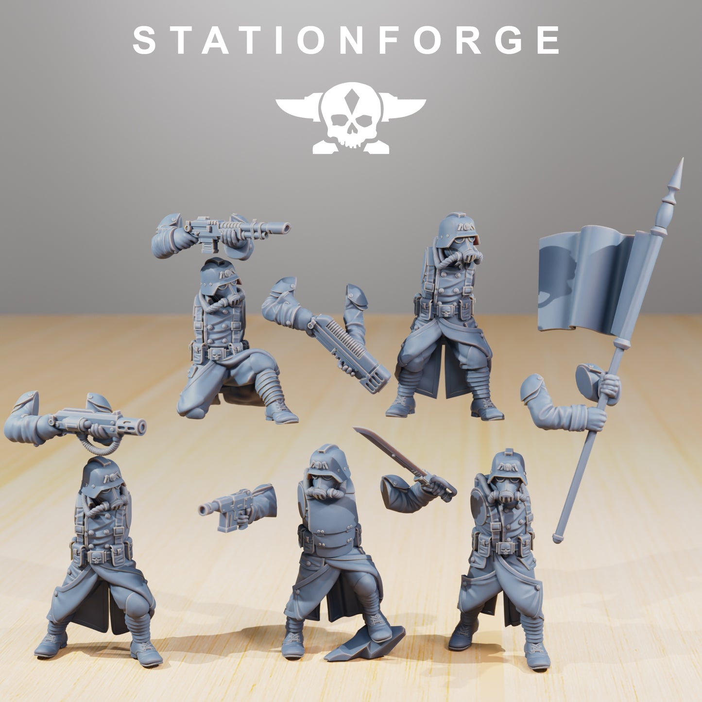 Productfoto 28mm Tabletop Minis Stationforge: Command Force
