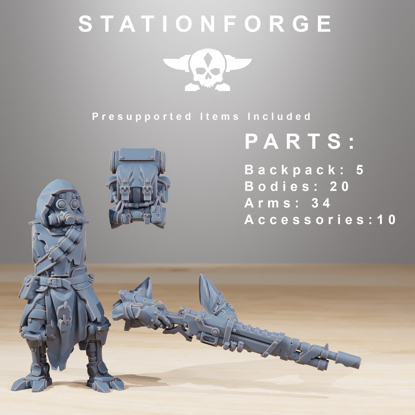 Productfoto 28mm Tabletop Minis Stationforge: Rangers Builder Kit