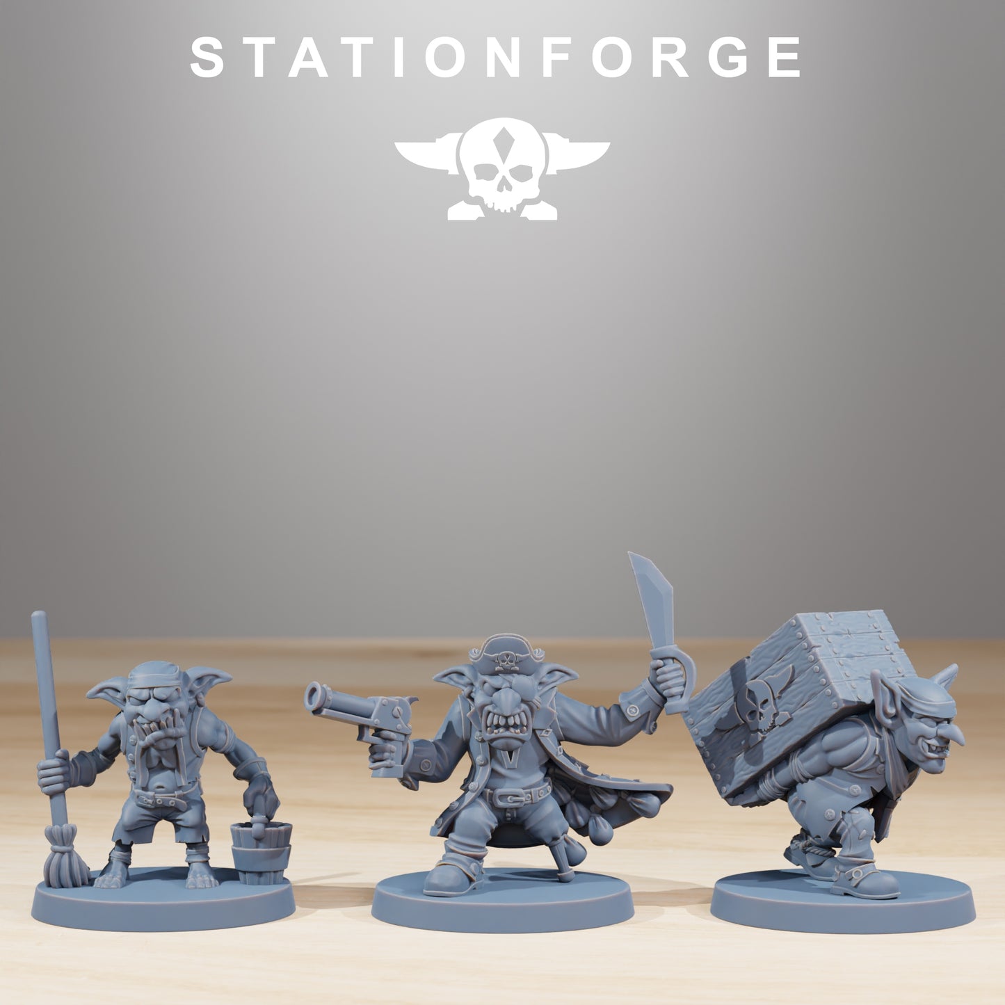 Productfoto 28mm Tabletop Minis Stationforge: Gobs Piraten