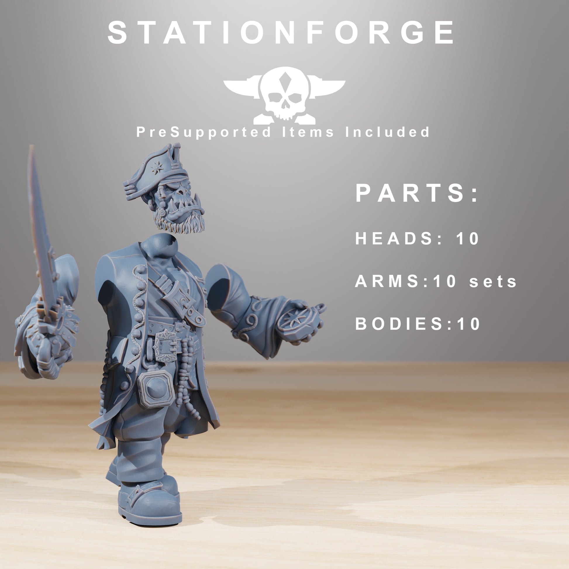 Productfoto 28mm Tabletop Minis Heroforge: Piraten