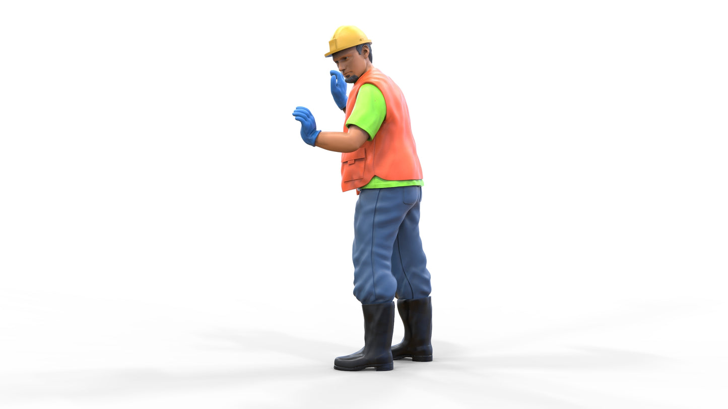 Productfoto Diorama en modelbouw miniatuur figuur: Bouwvakker 3