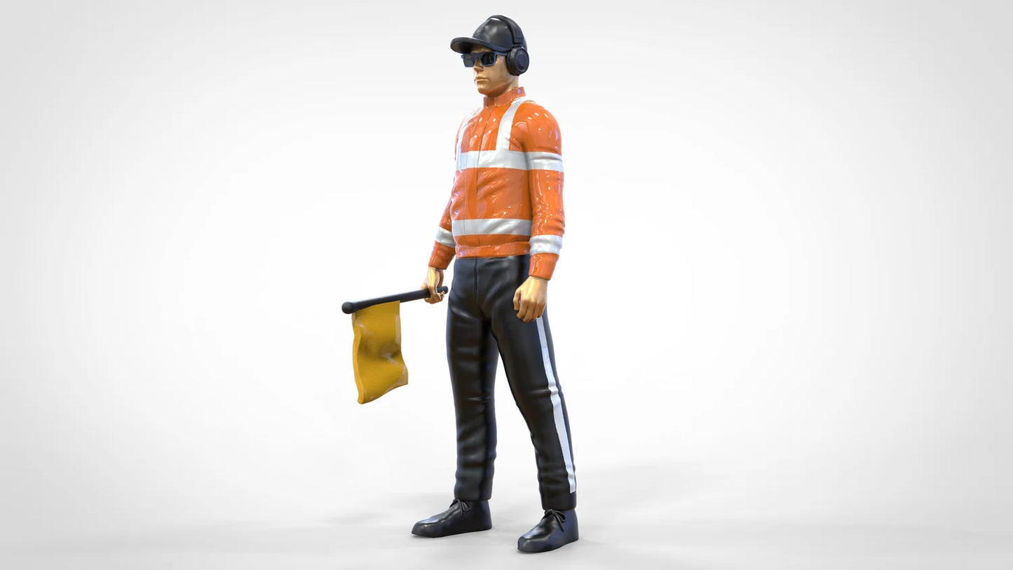 Productfoto diorama en modelbouw miniatuurfiguur: verkeerspostenset, 6 figuren