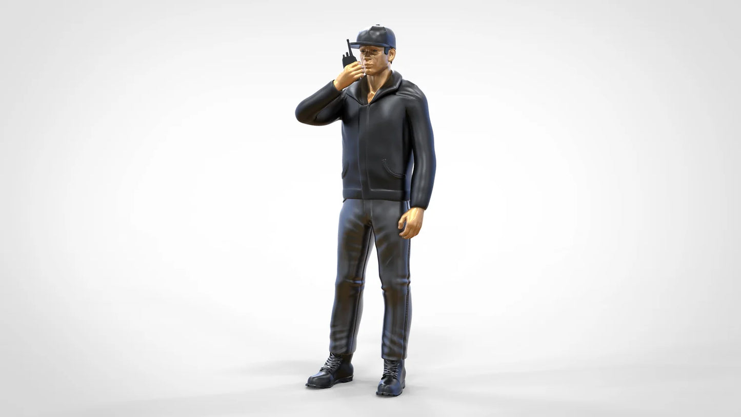 Productfoto diorama en modelbouw miniatuurfiguur: verkeerspostenset, 6 figuren