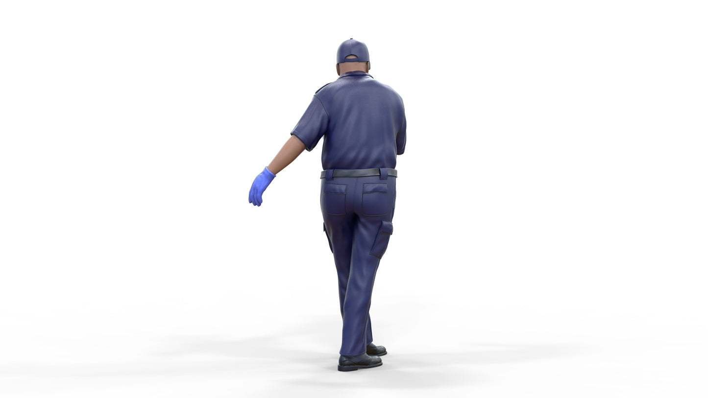 Productfoto diorama en modelbouw miniatuur figuur: Sanitaire 3