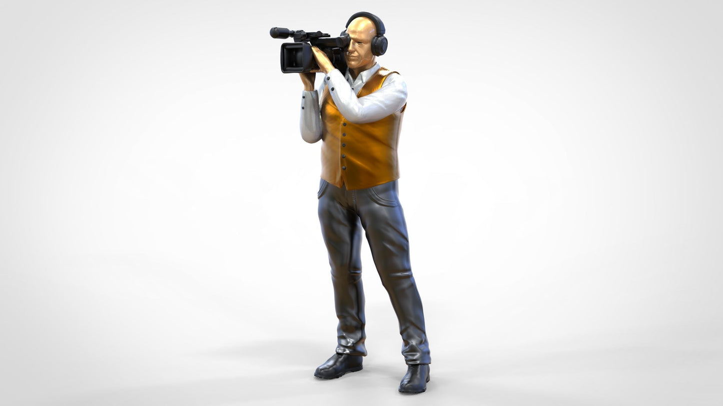 Productfoto diorama en modelbouw miniatuur figuur: Reporter set, 6 figuren