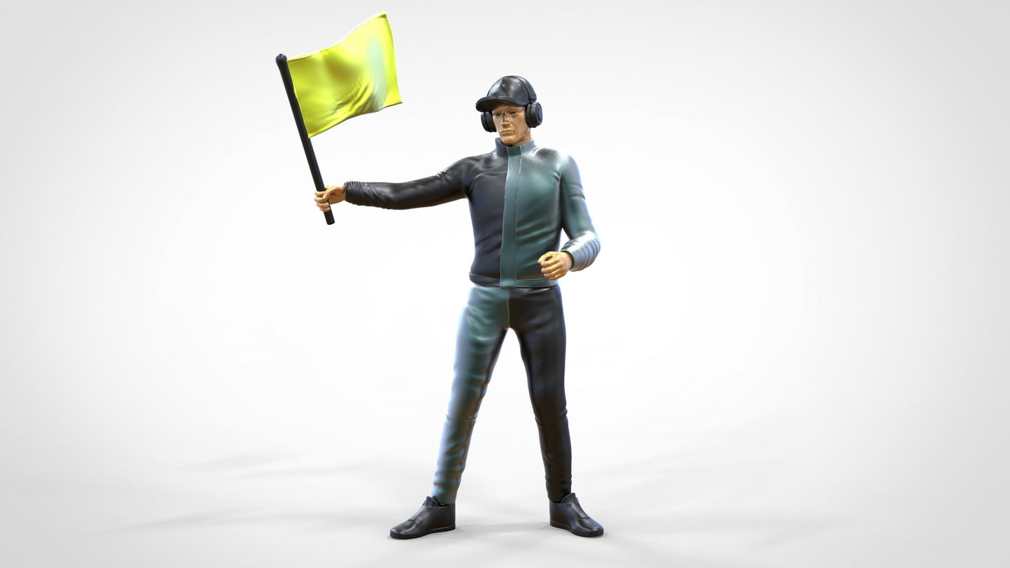 Productfoto diorama en modelbouw miniatuurfiguur: verkeerspost set 2, 6 figuren