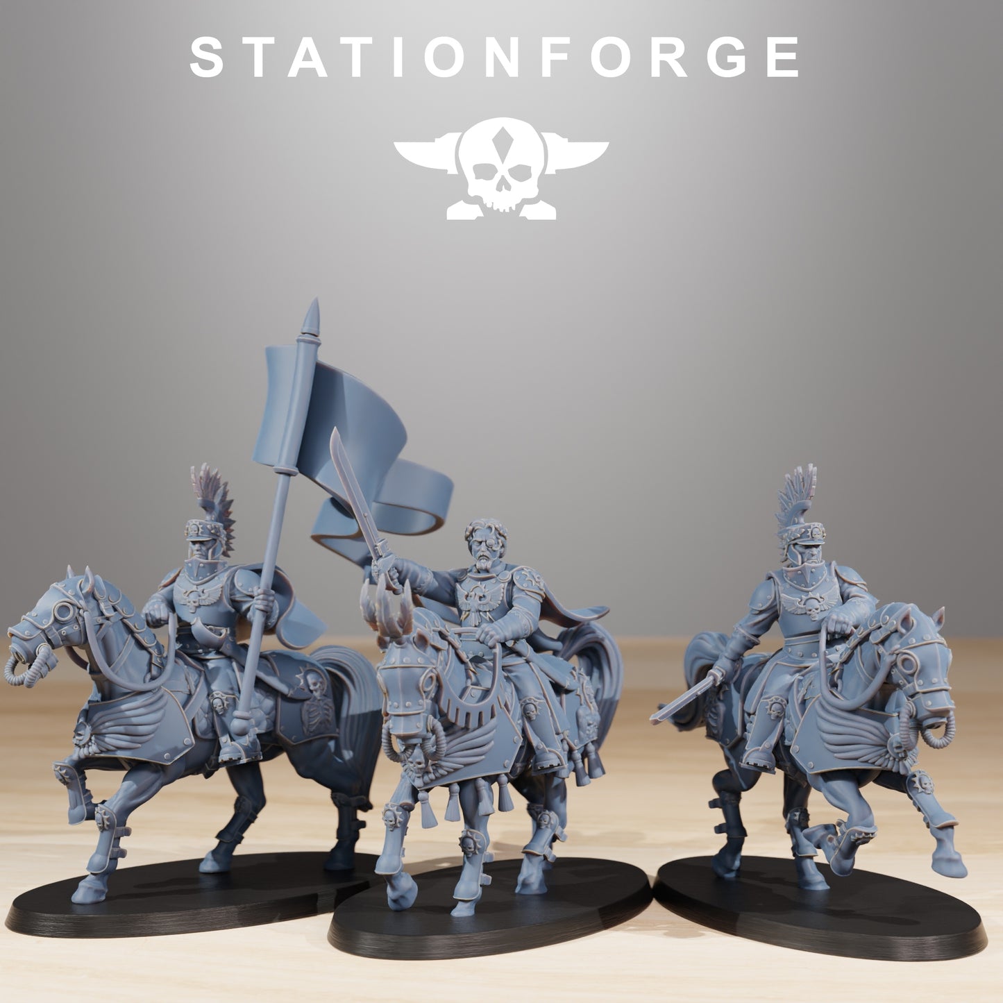 Productfoto 28mm Tabletop Minis Stationforge: Cavalerie Commandanten