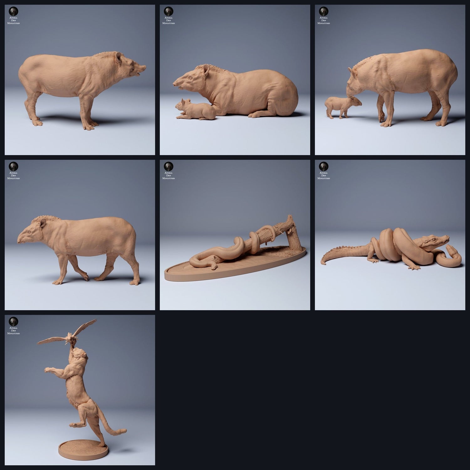 Dit beeld is de categoriefoto voor de release 24_04: Amazonas-dierminiaturen en dierfiguren voor diorama en modelbouw