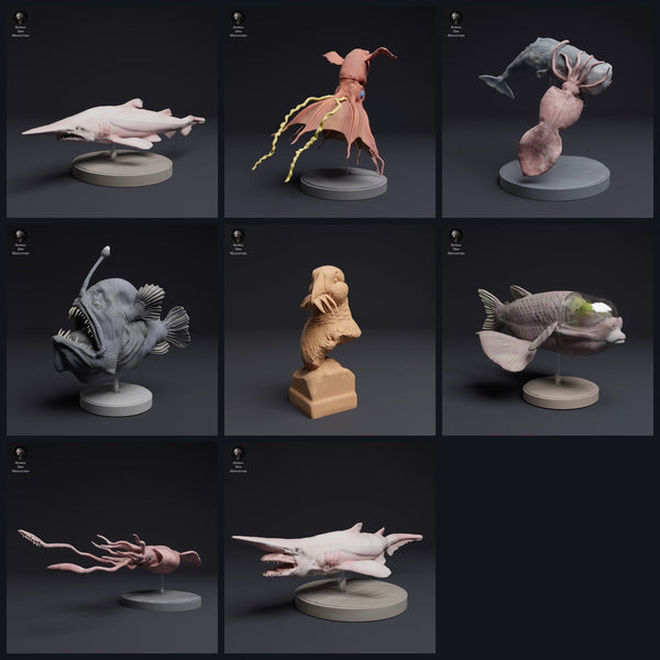 Dit beeld is de categoriefoto voor de release 25_04: Tiefsee-dierminiaturen en dierenfiguren voor diorama en modelbouw