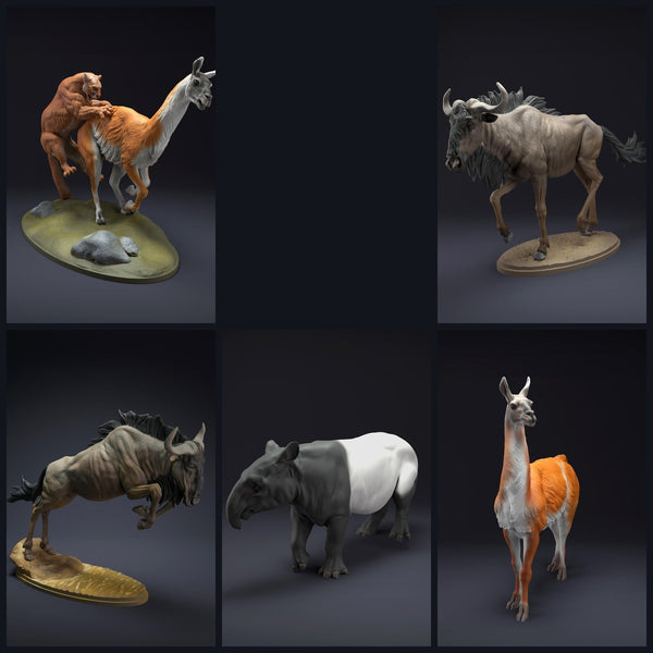Dit beeld is de categorieafbeelding voor de release 22_07: Wildtierminiaturen für Diorama und Modellbau