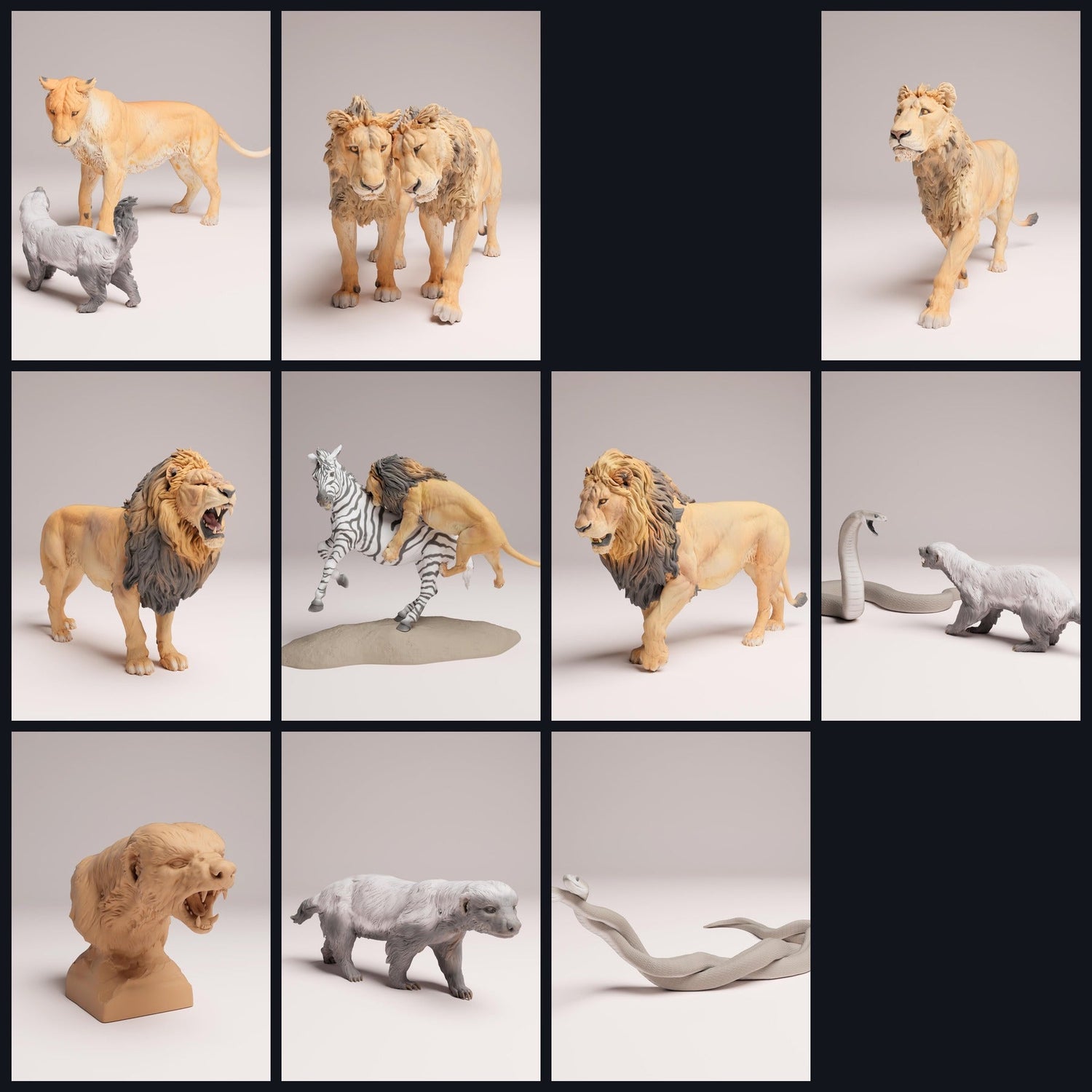 Dit beeld is de categoriefoto voor de release 25_08: Savannen-dierfiguren & diorama- en modelbouwminiaturen
