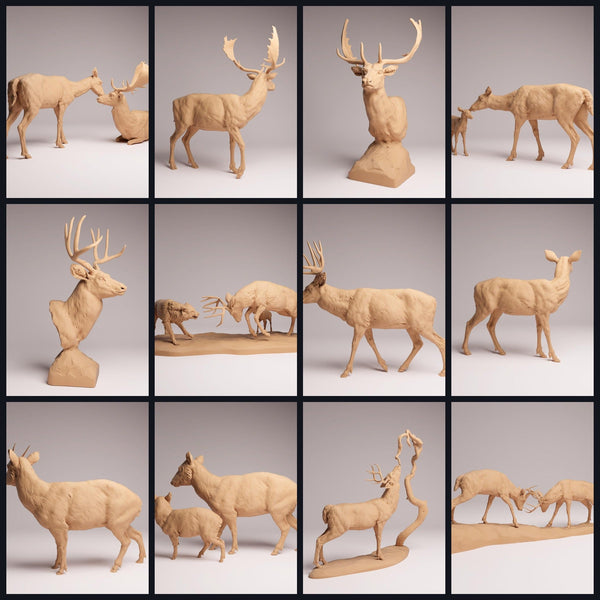 Dit beeld is de categorieafbeelding voor de release 26_01: Hirsch-dierfiguren en diorama- en modelbouwminiaturen
