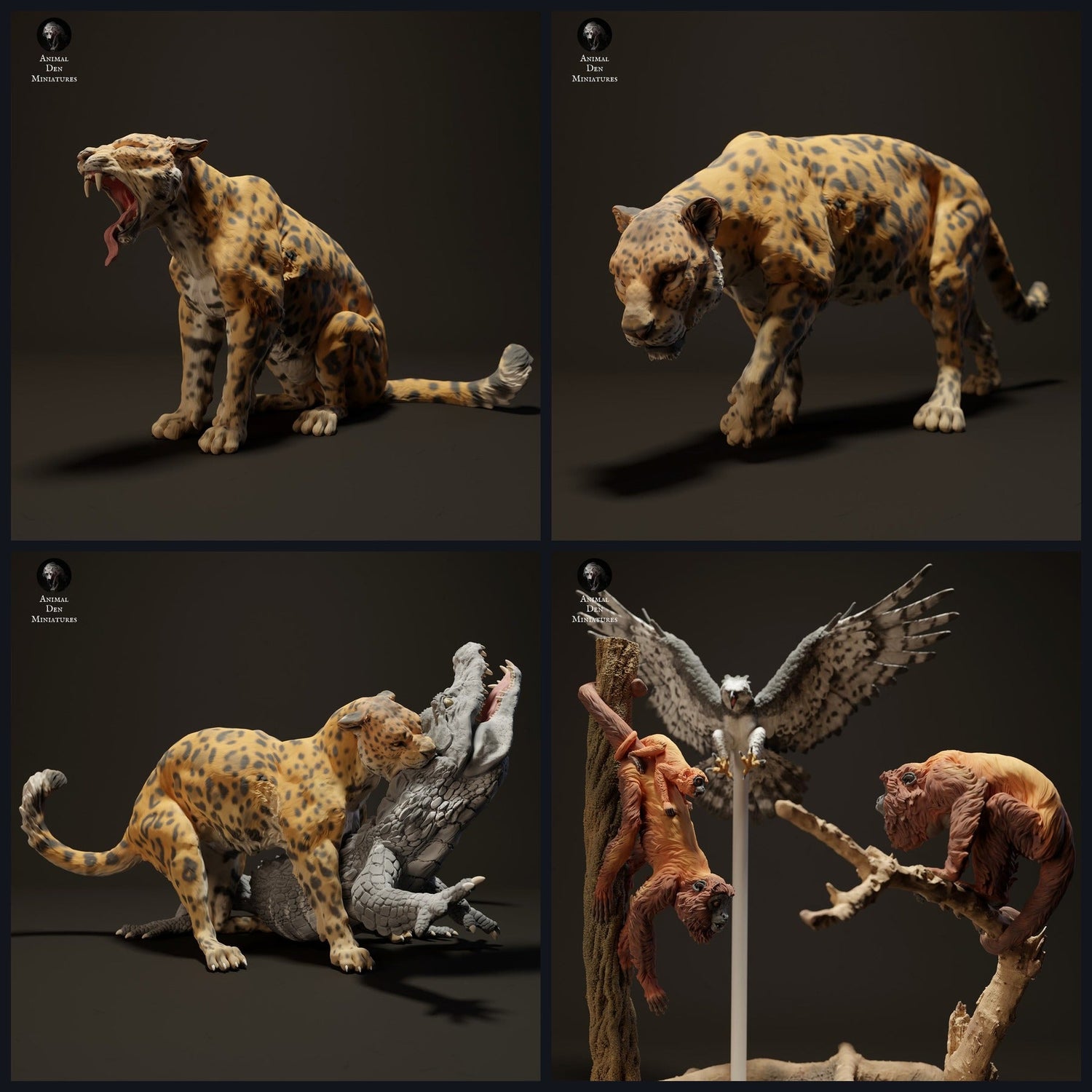 Dit beeld is de categoriefoto voor de release 23_06: Südamerikanische Dschungel-dierminiaturen voor diorama en modelbouw