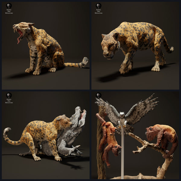 Dit beeld is de categoriefoto voor de release 23_06: Südamerikanische Dschungel-dierminiaturen voor diorama en modelbouw