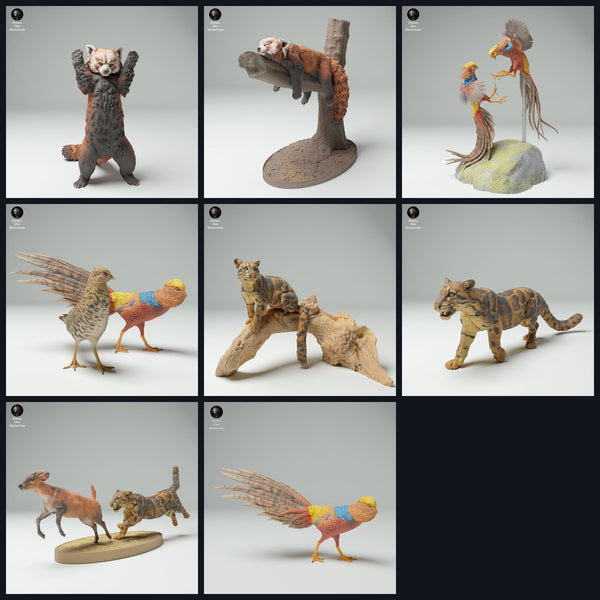Dit beeld is de categorieafbeelding voor de release 25_02: Asiatische Tierfiguren und Tierminiaturen für Diorama und Modellbau