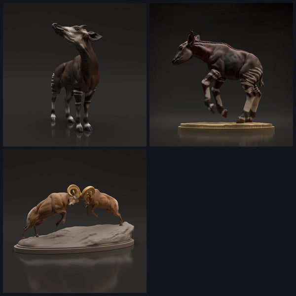 Dit beeld is de categoriefoto voor de release 22_06: Savannen- en wilddierenfiguren voor diorama en modelbouw