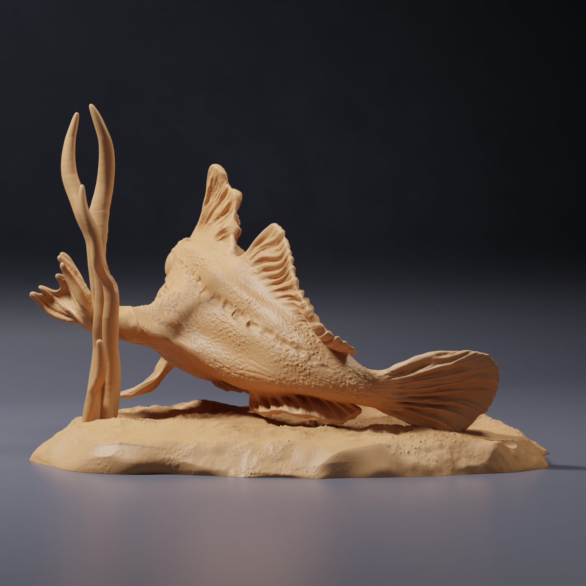 Productfoto dierenfiguur Animal Den Miniatures 4: zeedier dierenfiguur: rode handvis (26_09_01)