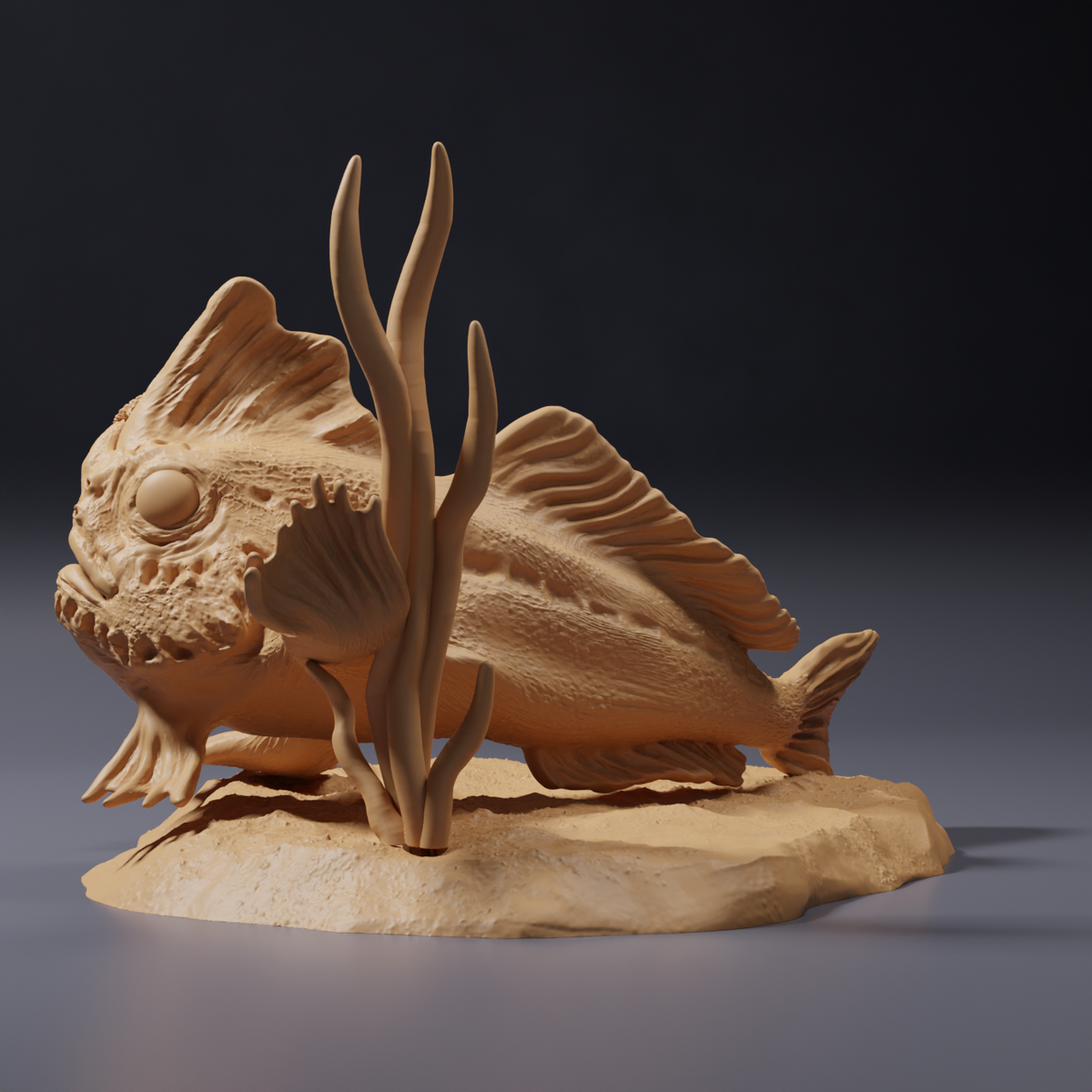 Productfoto dierfiguur Animal Den Miniatures 3: zeedierfiguur: rode handvis (26_09_01)
